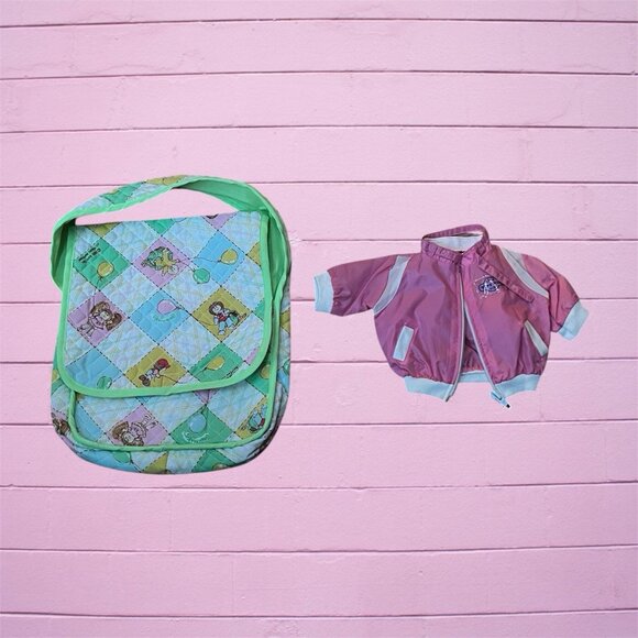 Vintage Cabbage Patch Kids Clothes Shoes Accessories Diaper Bag Lot Bundle - Picture 11 of 11